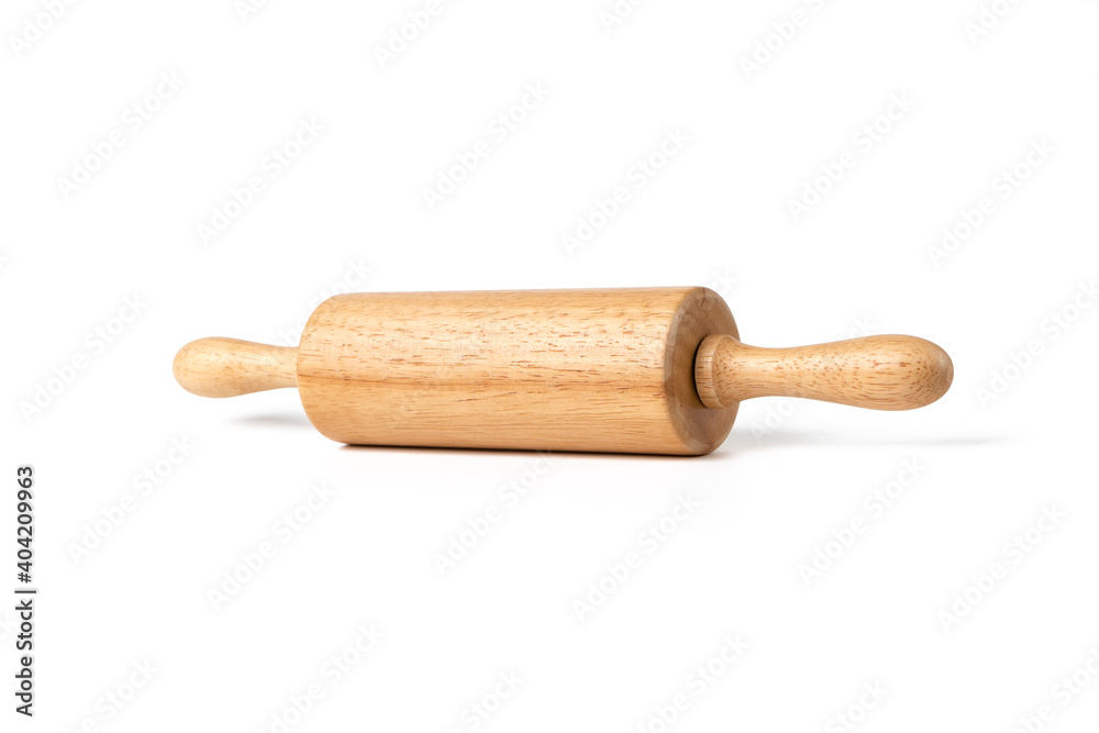 wooden rolling pin isolated on white background with clipping path wooden rolling pin isolated on white background with clipping path
