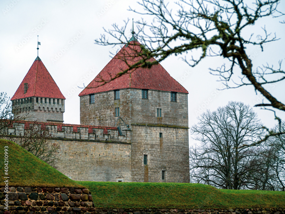 A winter view of castle,