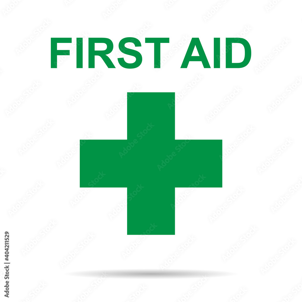 First aid sign, health cross medical symbol, medicine emergency illustration icon, safety design First aid sign, health cross medical symbol, medicine emergency illustration icon, safety design