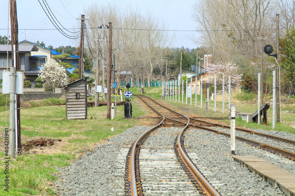 Fototapeta premium 津軽鉄道 金木駅付近