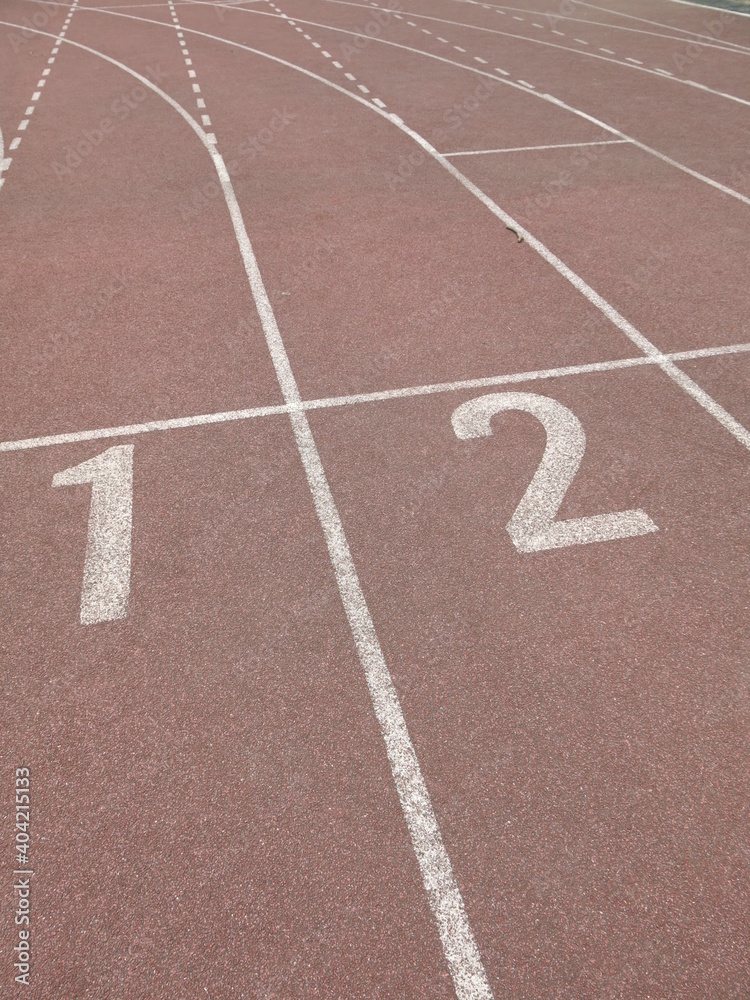 Fototapeta premium the empty running way design for competition concept