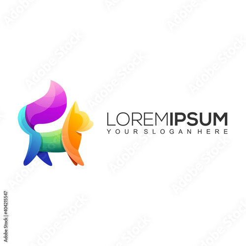 Weasel Colorful Logo Design Template