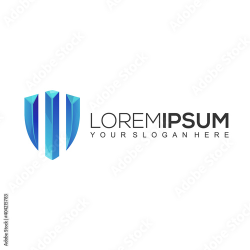 Shield Financial Modern Logo Template