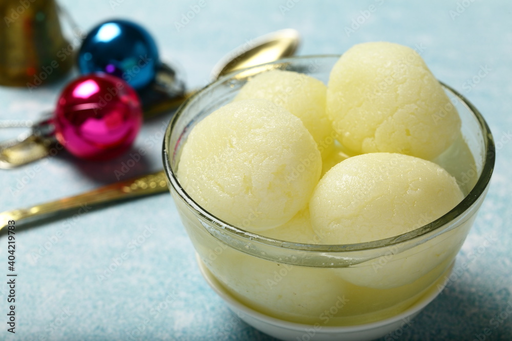 Bowl of delicious North Indian sweet, dessert, rasgula, resgulla, Bowl of delicious North Indian sweet, dessert, rasgula, resgulla,
