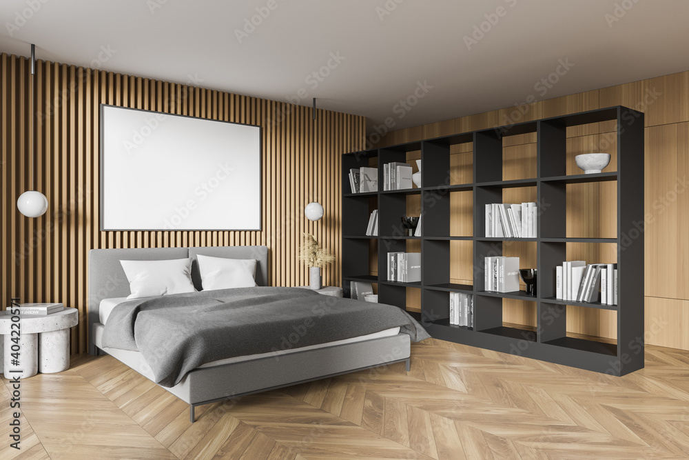 Poster bed store and bookcase