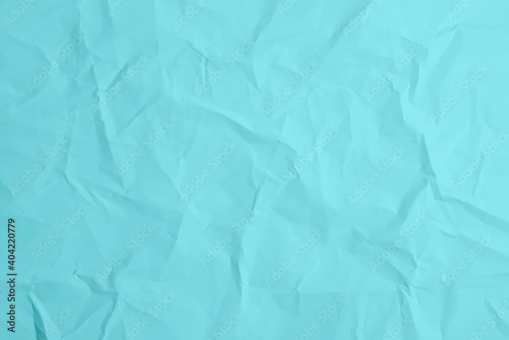 Light blue crumpled paper Light blue crumpled paper