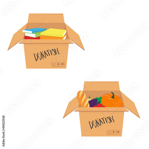 Isometric donation box