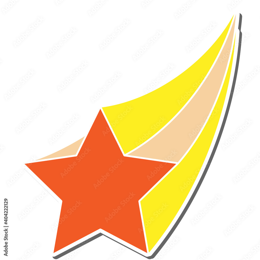 shooting star hand drawn doodle stickers design vector illustration shooting star hand drawn doodle stickers design vector illustration