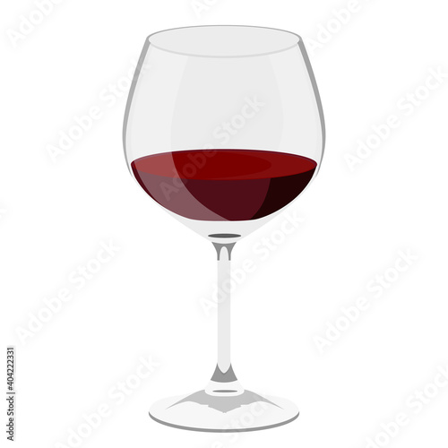 Transparent wineglass vector