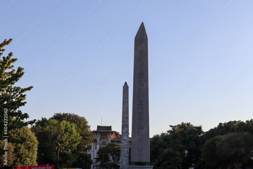 The Obelisk of Theodosius (Turkish: Dikilitaş) is the Ancient Egyptian obelisk of Pharaoh Thutmose III re-erected in the Hippodrome of Constantinople 