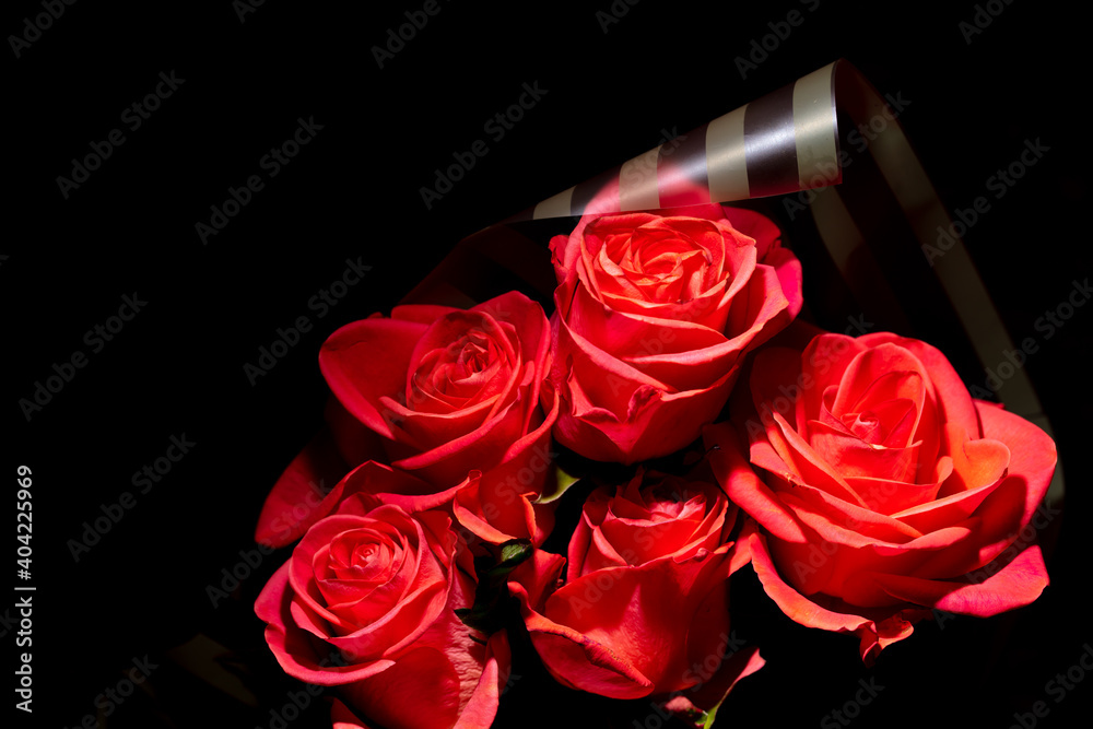 Red rose flowers as background. Red rose flowers as background.
