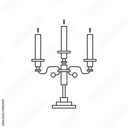 candlestick isolated