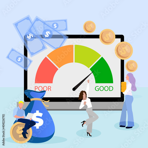 Excellent credit score to get bank loan to do business