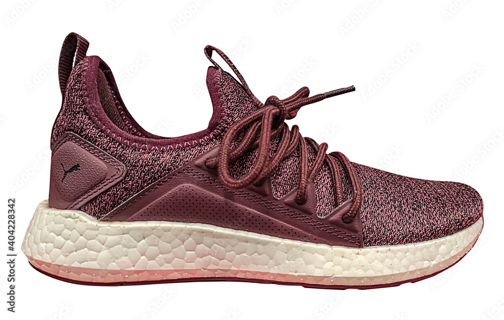 temporary chess faint NRGY Neko Knit Wns - PUMA Running shoes of wine color Stock Photo | Adobe  Stock