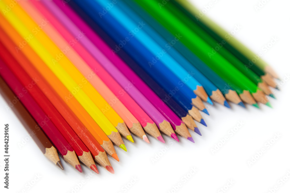 Collection of the colorful pencils Collection of the colorful pencils