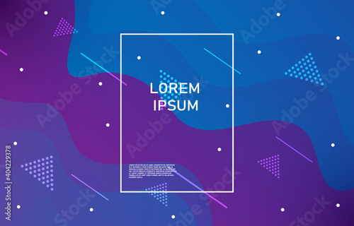 gradient shapes composition.Blue and purplegeometric background. EP.2