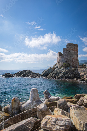 Tour d'Erbalunga, Genoese Tower of Erbalunga, Corse, France