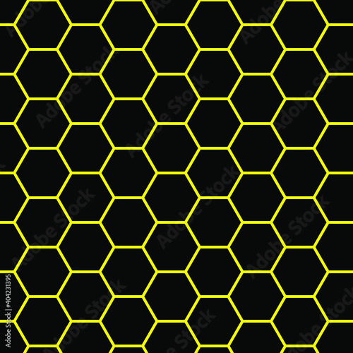 honeycomb pattern on black background