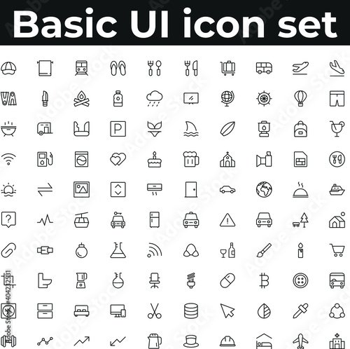 Basic app and web ui icons