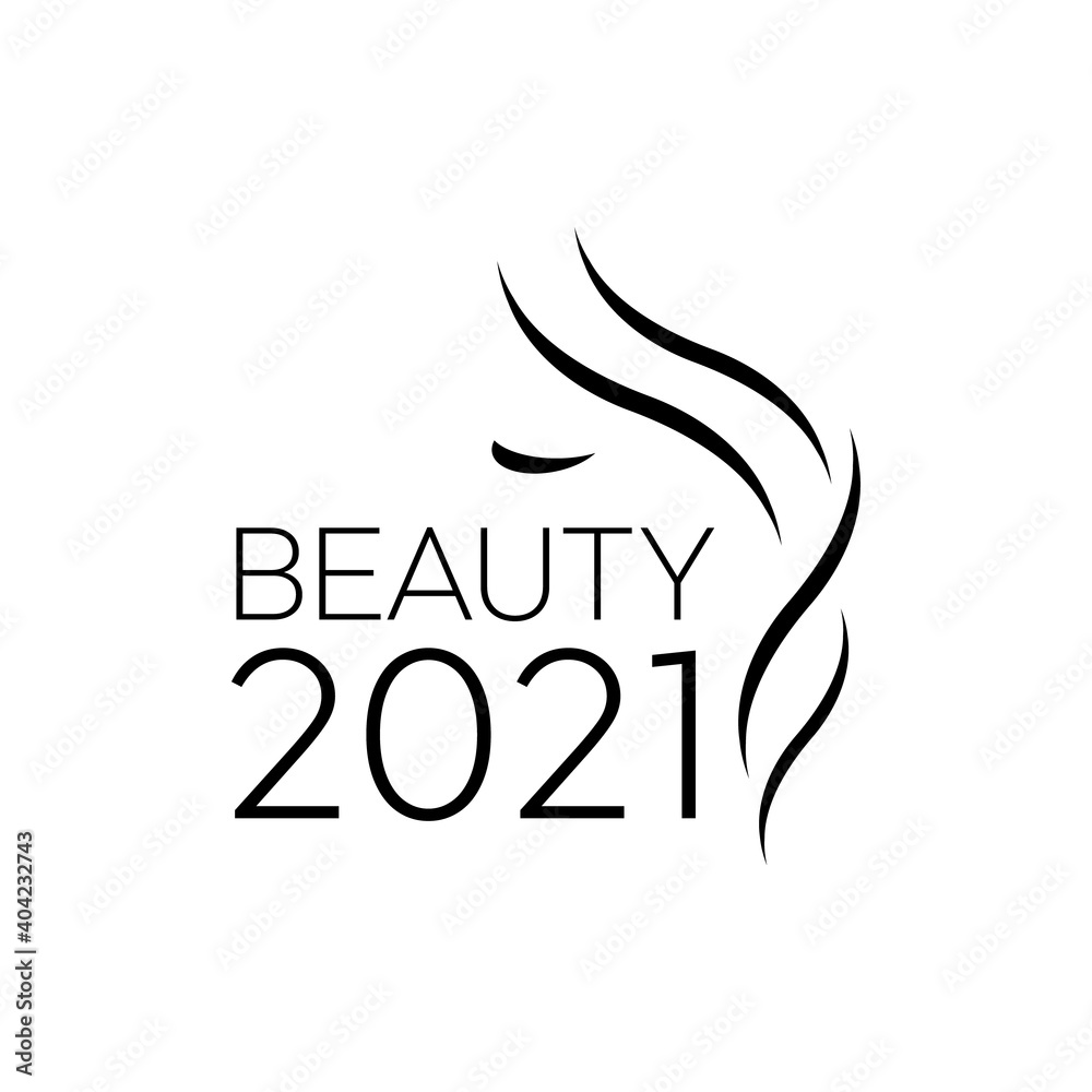 Logo template for hair salon, beauty salon, cosmetic procedures, spa center. Beauty logo for hair salon Logo template for hair salon, beauty salon, cosmetic procedures, spa center. Beauty logo for hair salon