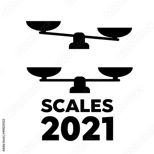 Scales icon. Money and time balance on scale. balance icons. Business success