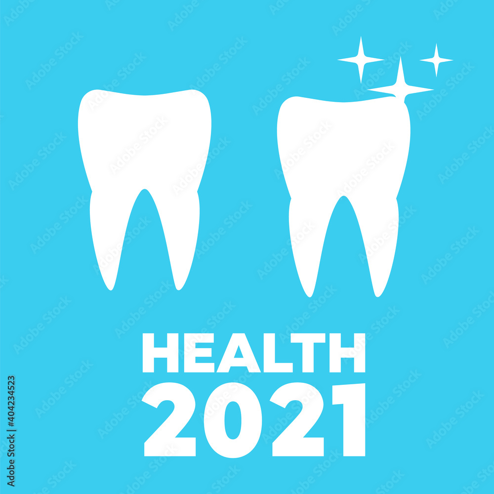 Healthy teeth and dental implant. Dental health care and oral hygiene vector Healthy teeth and dental implant. Dental health care and oral hygiene vector