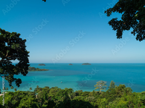 Sea view from Koh Chang island, Thailand