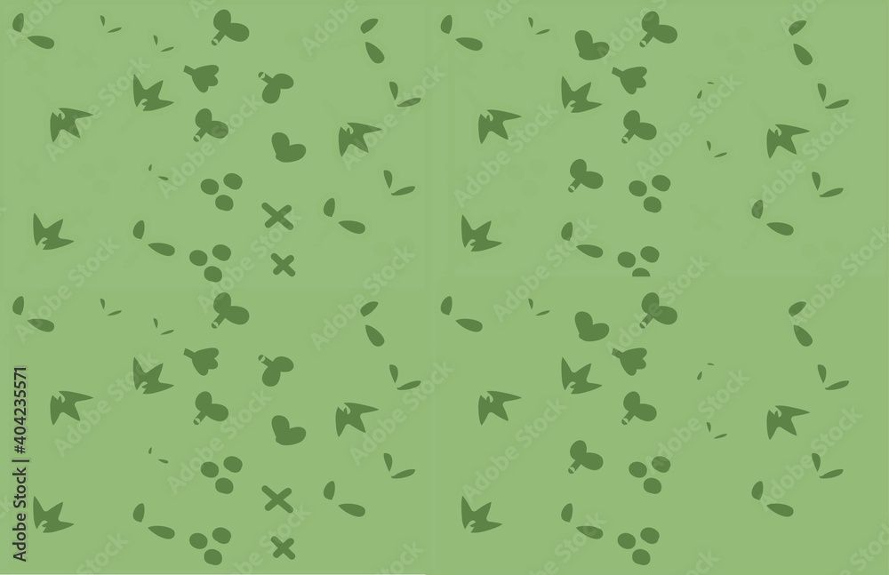 Seamless green background with leaf and floral pattern
Seamless green background with leaf and floral pattern