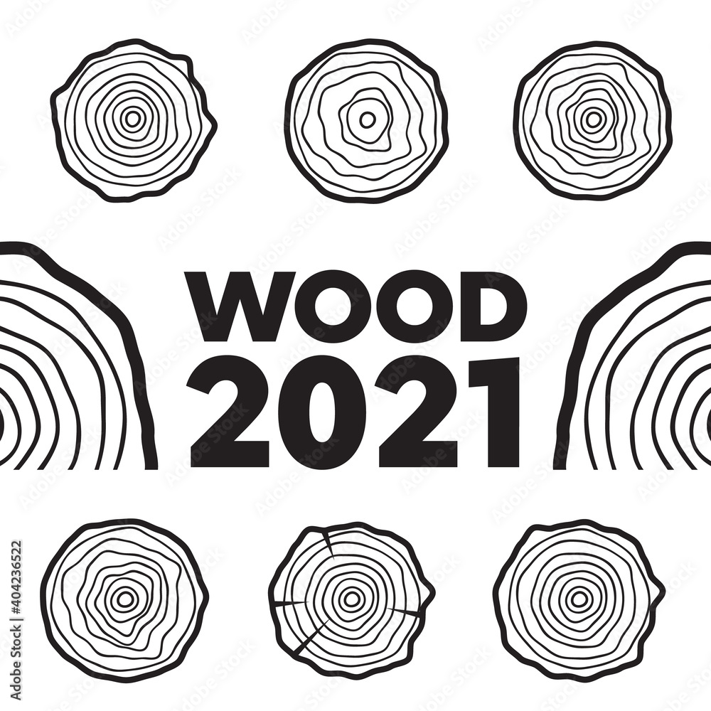 Vector tree rings. Wood texture vector. Abstract circle tree background Vector tree rings. Wood texture vector. Abstract circle tree background