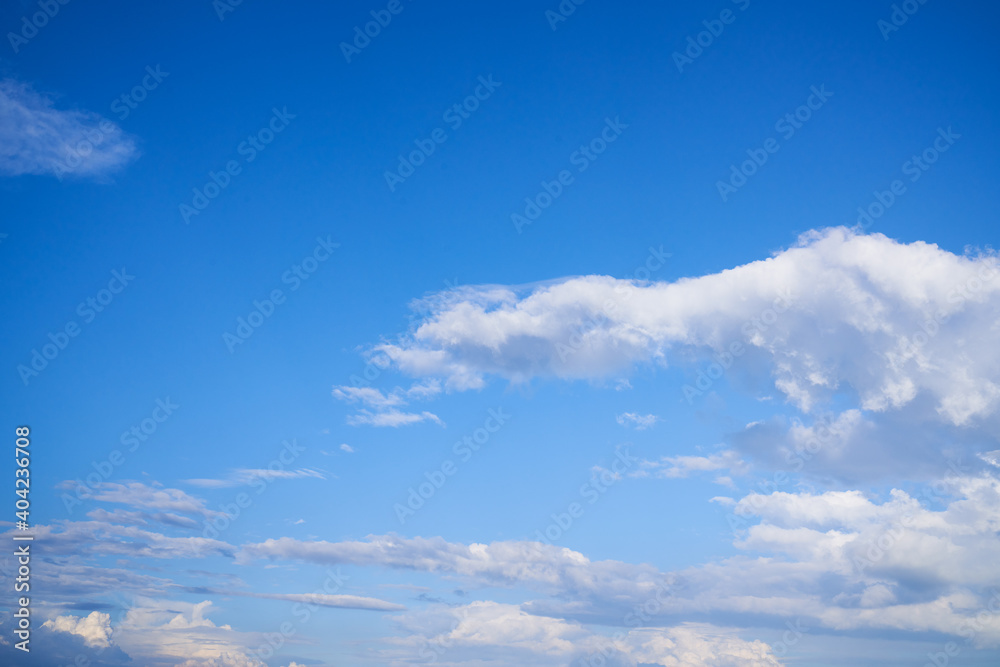 Blue sky clear and clean with cloud layers Blue sky clear and clean with cloud layers