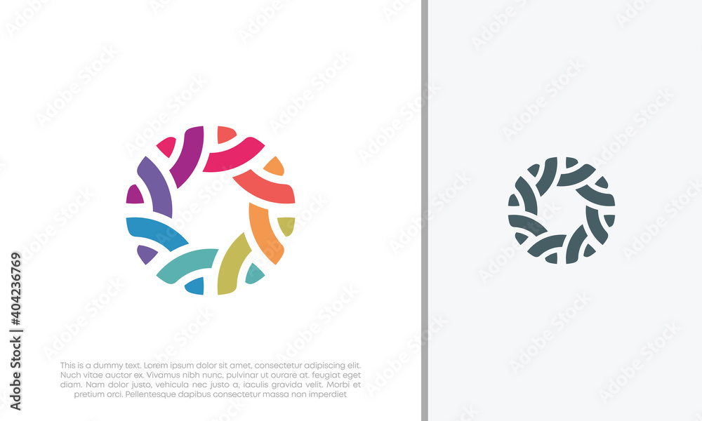 Global Community Logo Icon Elements Template. Community human Logo template vector. Community health care. Abstract Community logo