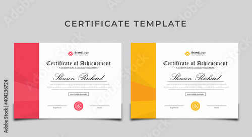 Clean Beautiful Certificate Template (ID: 404236724)