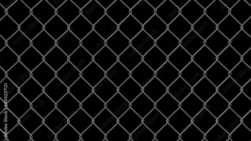 chain link fence - isolated slider move - 3d illustration chain link fence - isolated slider move - 3d illustration