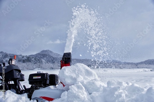 除雪作業 除雪機 photo