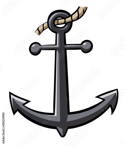 Cartoon Metal Ship Anchor
