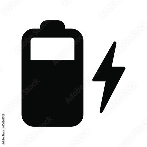 Battery power charge icon