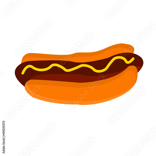 Fototapeta Naklejka Na Ścianę i Meble -  Hot dog icon. Cartoon illustration of hot dog 