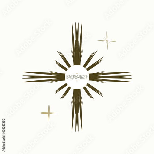 starburst expulsion frame border vector graphic element