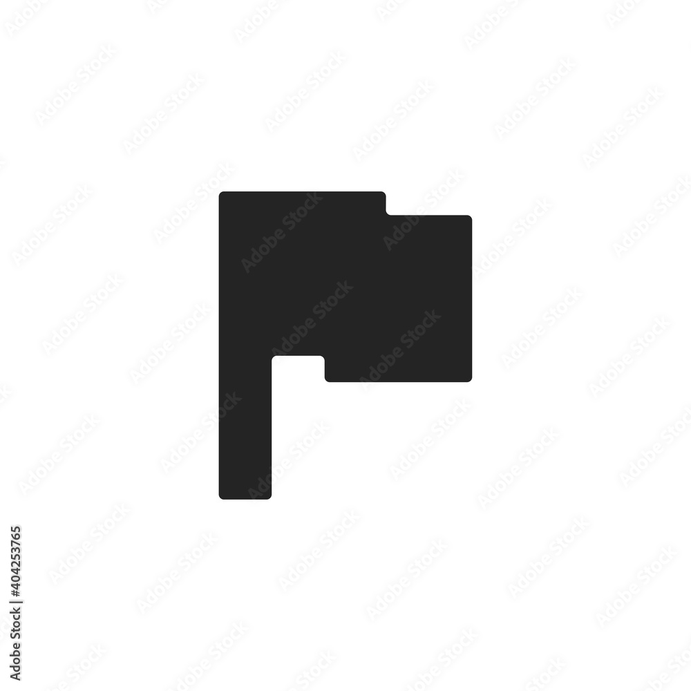 Flag icon. Location symbol modern, simple, vector, icon for website design, mobile app, ui. Vector Illustration Flag icon. Location symbol modern, simple, vector, icon for website design, mobile app, ui. Vector Illustration
