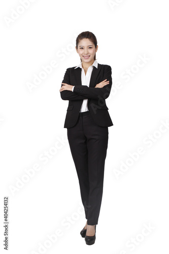 Portrait of a happy young business woman 