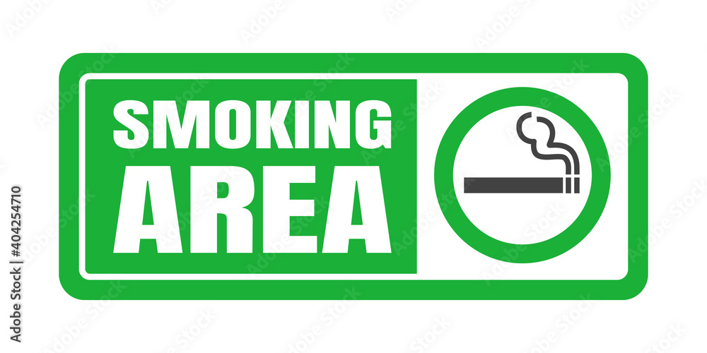 Samolepka Smoking area sign