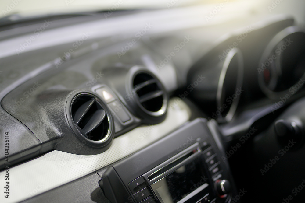 Air conditioner in Modern compact car. Air conditioner in Modern compact car.