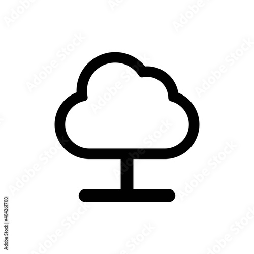 Cloud hosting icon