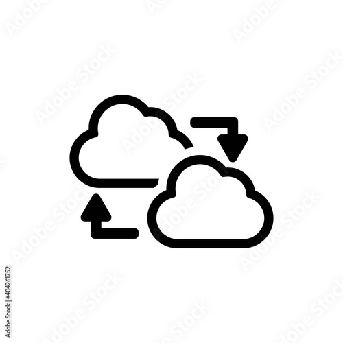 Cloud transfer icon