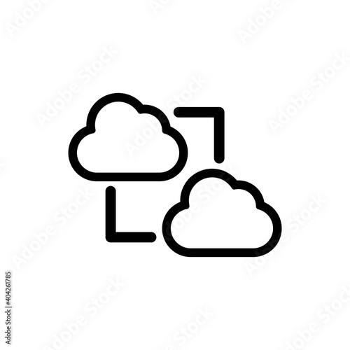 Cloud sync icon