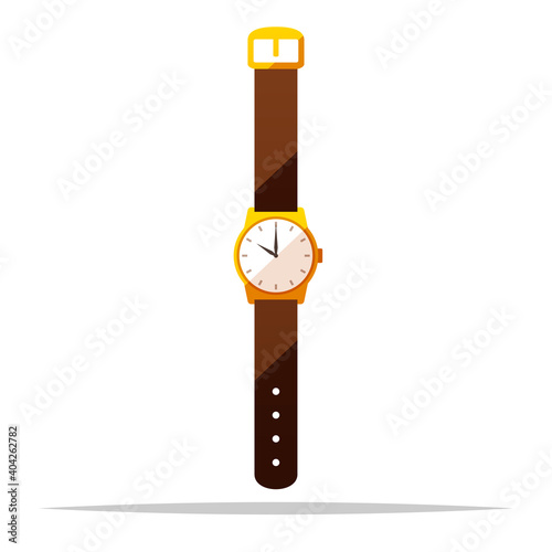 Wrist watch vector isolated illustration