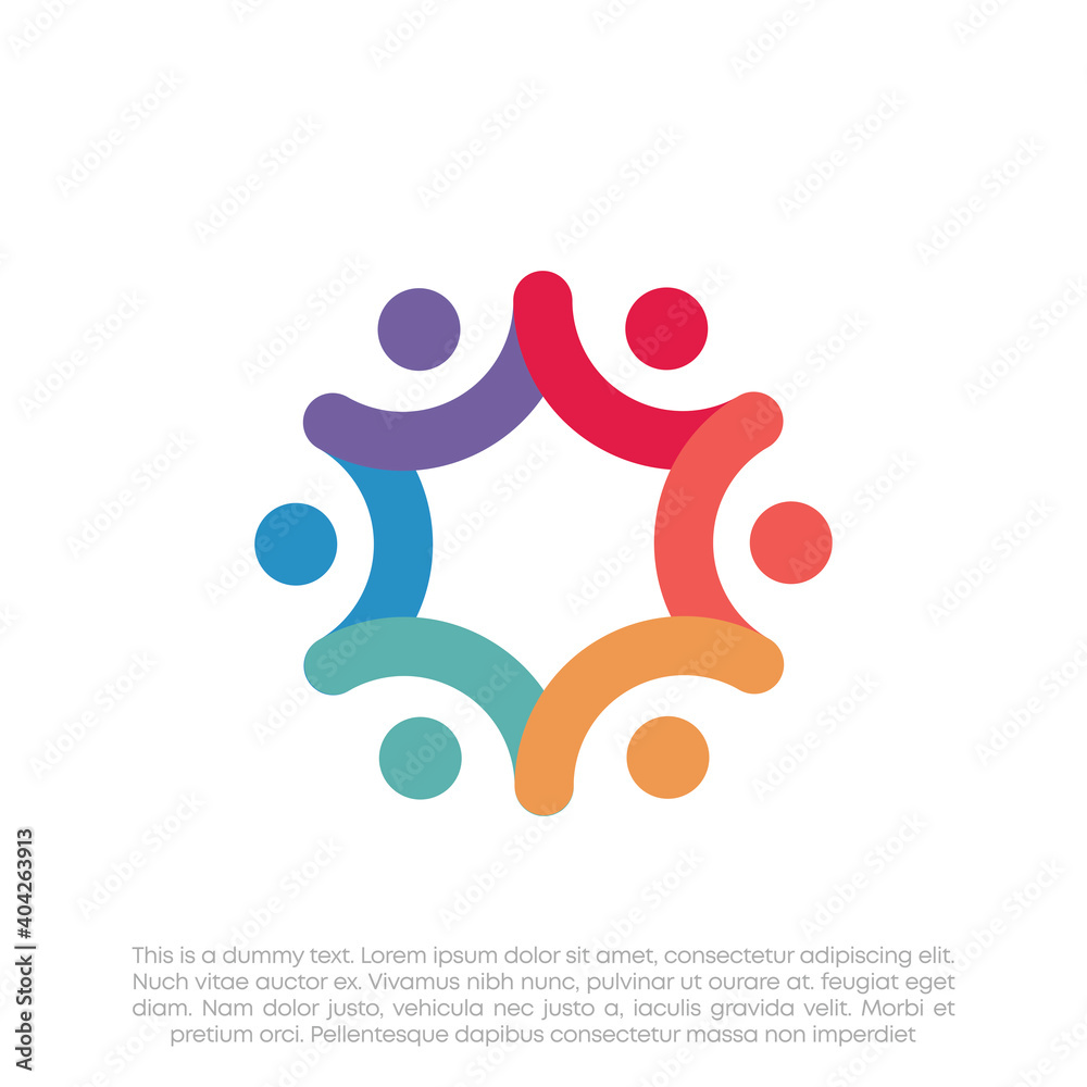 Global Community Logo Icon Elements Template. Community human Logo template vector. Community health care. Abstract Community logo. Human Resources Consulting Company.