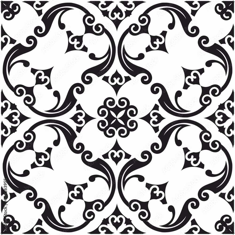 decorative seamless pattern with openwork ornament