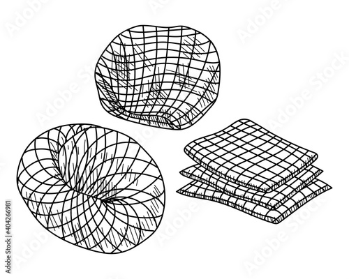 STERILE TAMPONS ISOLATED ON A WHITE BACKGROUND
