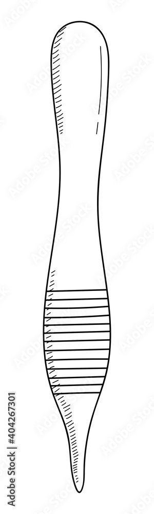 SURGICAL TWEEZERS ISOLATED ON A WHITE BACKGROUND SURGICAL TWEEZERS ISOLATED ON A WHITE BACKGROUND
